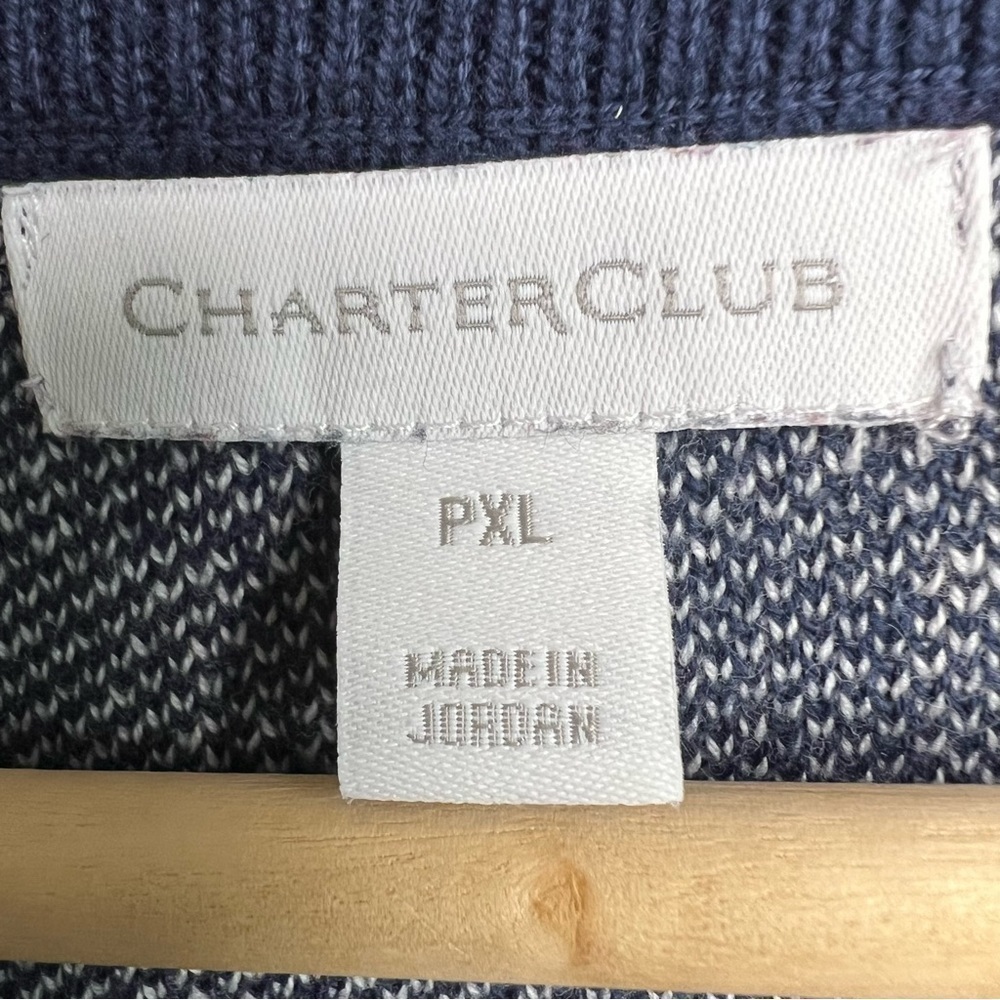 CHARTER CLUB SWEATER WOMEN'S Sz L PXL KNIT CREW NECK MULTICOLOR DOG HEART Beaded - Picture 6 of 12